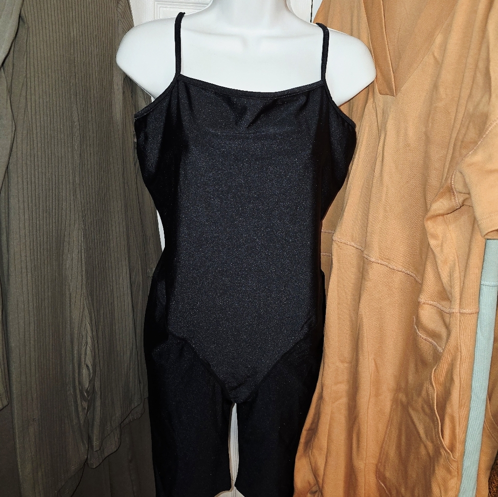 Black Shimmer Bodysuit